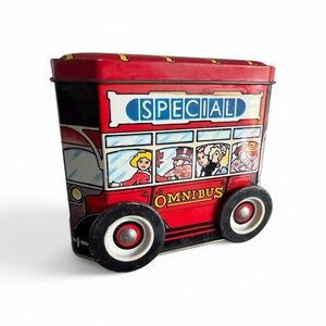 OMNIBUS Covent Gardens London EnglandNovelty Tin Moving Wheels Wind Up Music Box